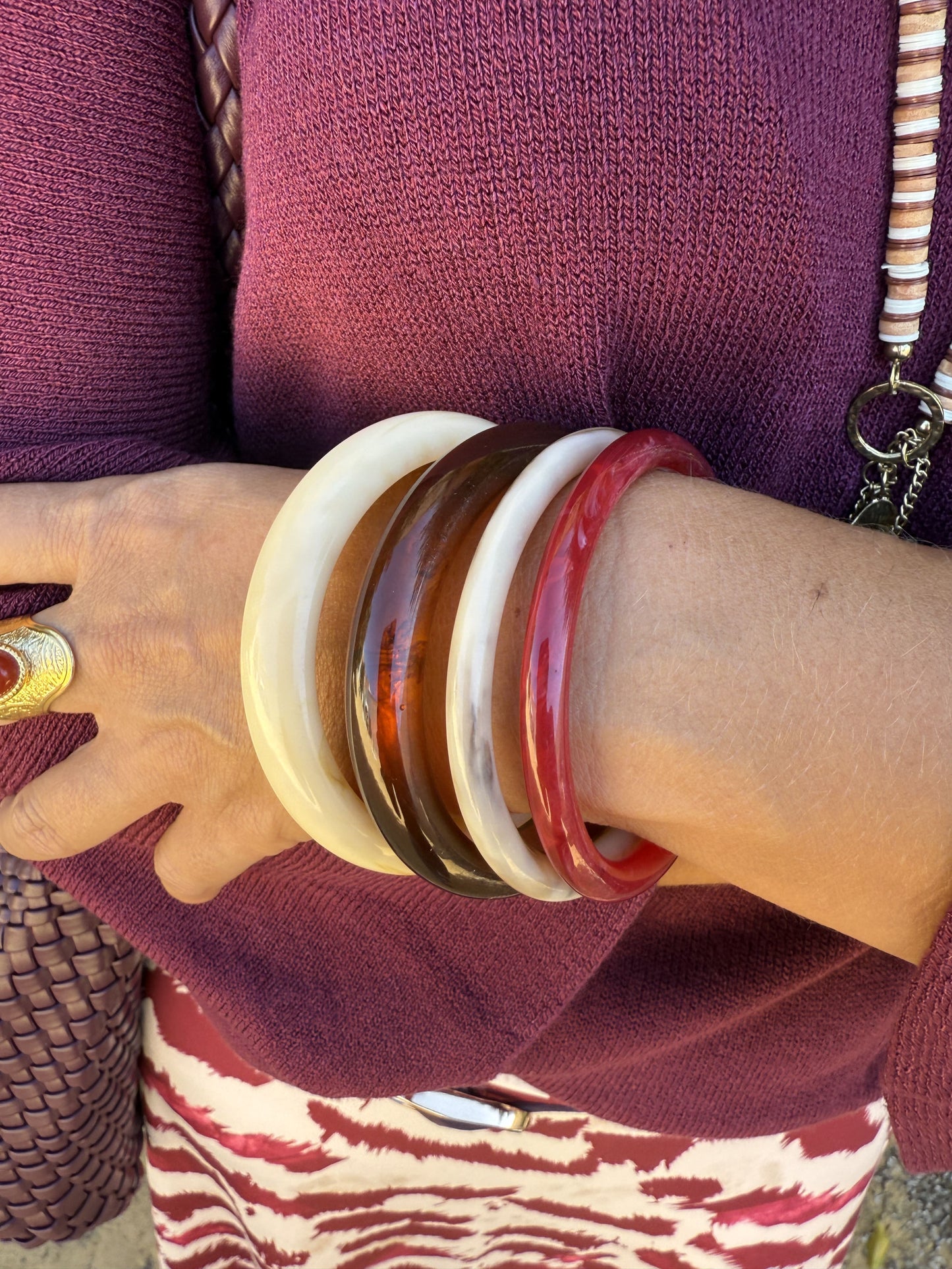 PACK 4 PULSERAS RESINA