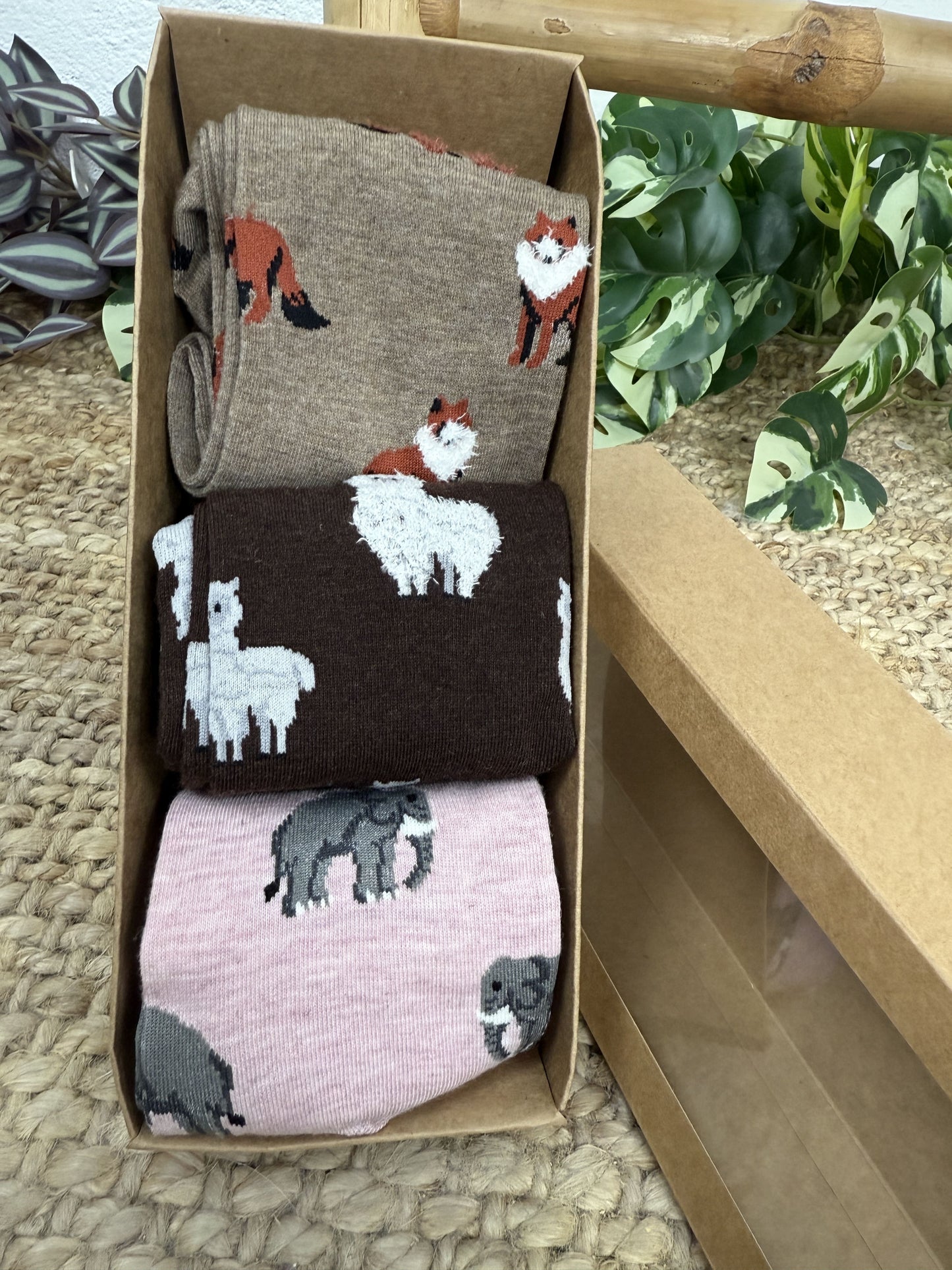 PACK 3 CALCETINES ANIMALES