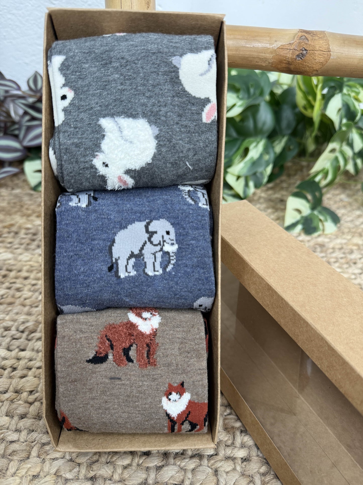 PACK 3 CALCETINES ANIMALES