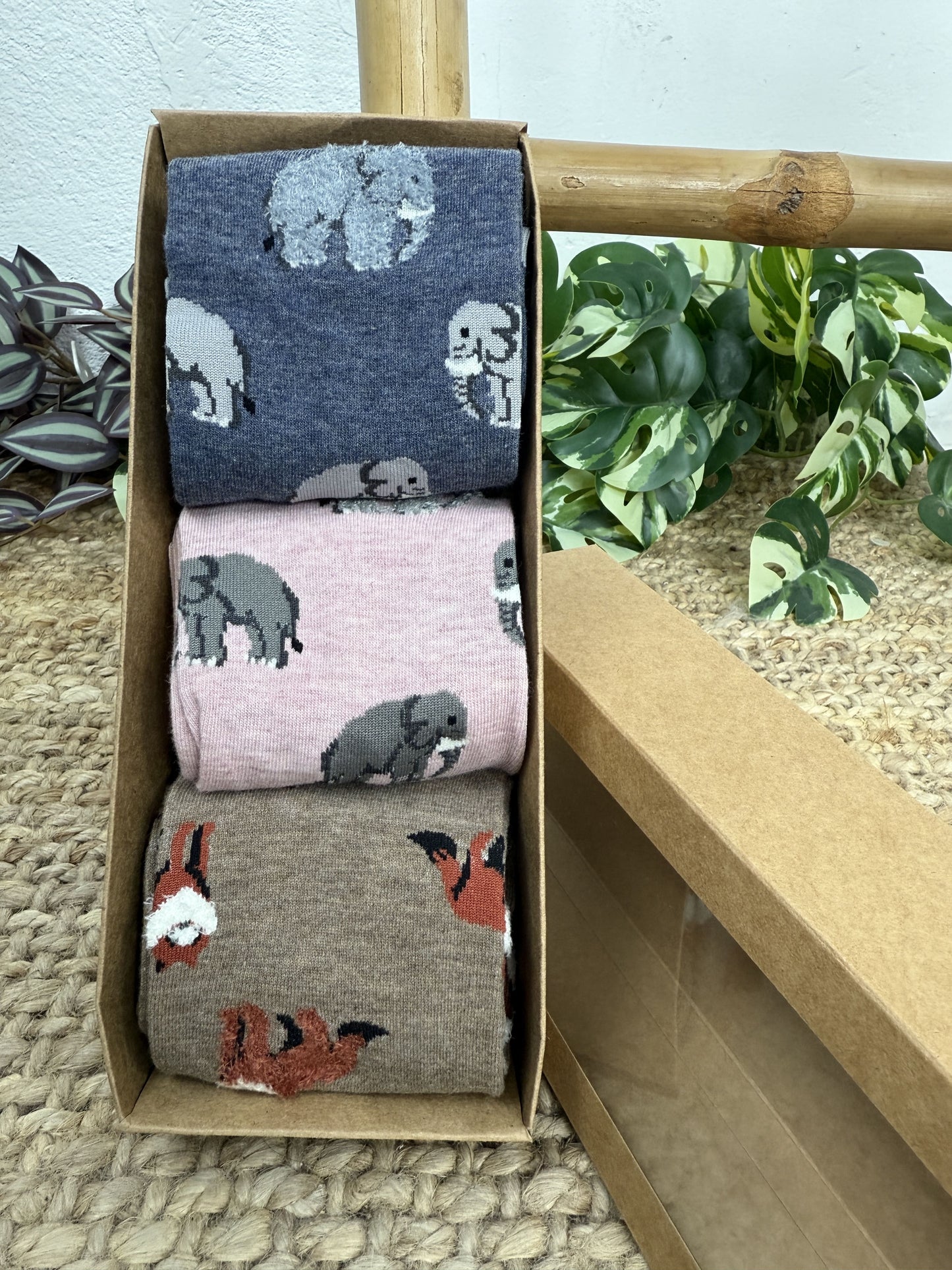 PACK 3 CALCETINES ANIMALES