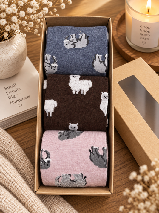 PACK 3 CALCETINES ANIMALES