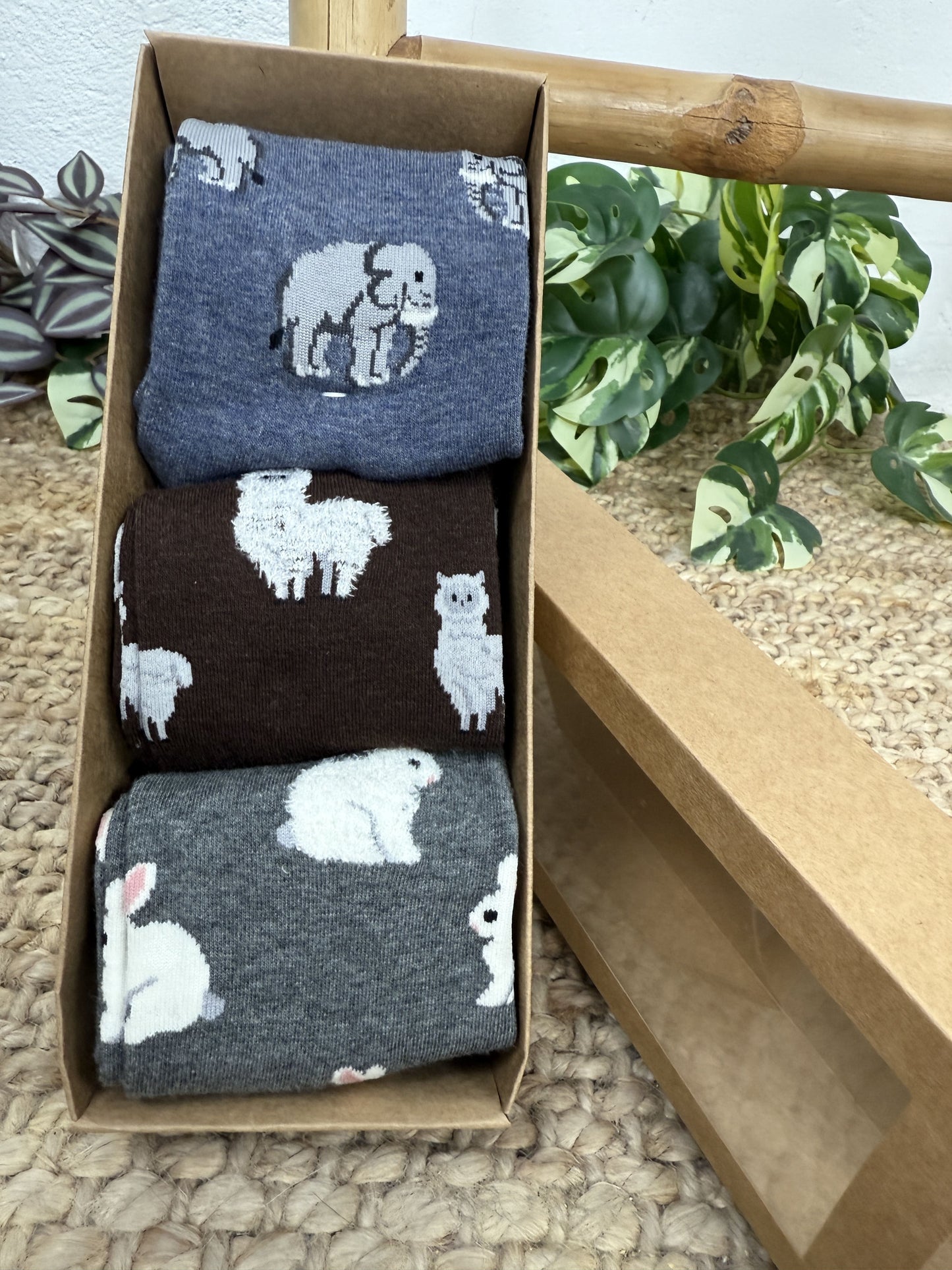 PACK 3 CALCETINES ANIMALES