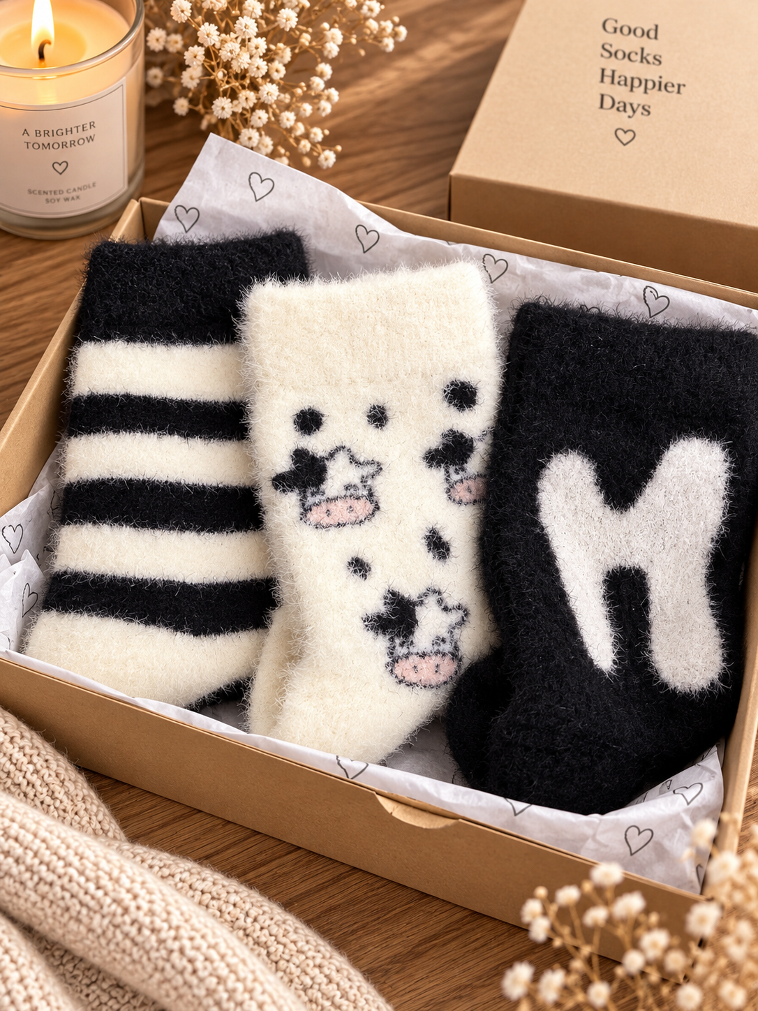 PACK 3 CALCETINES PELO