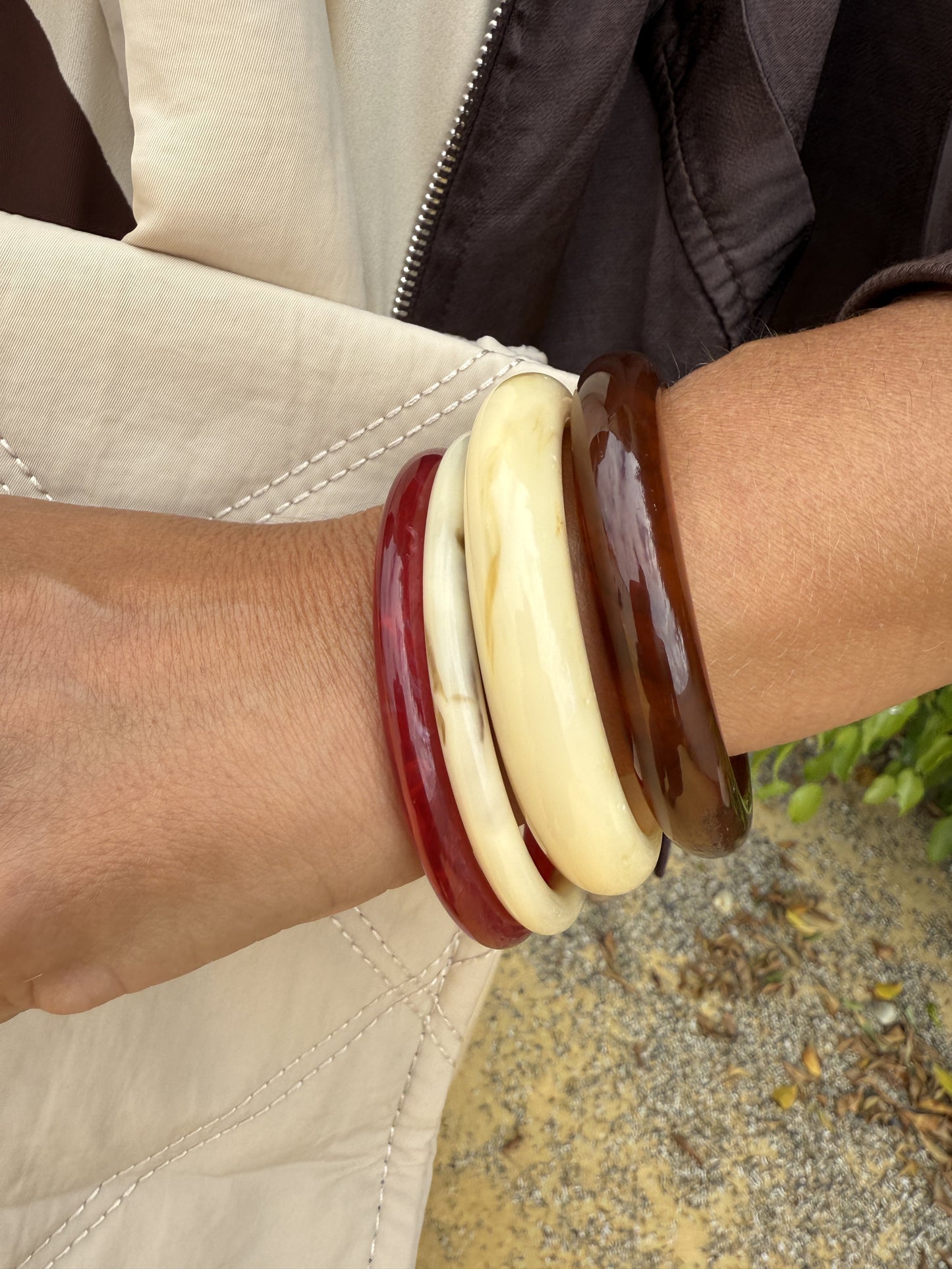 PACK 4 PULSERAS RESINA