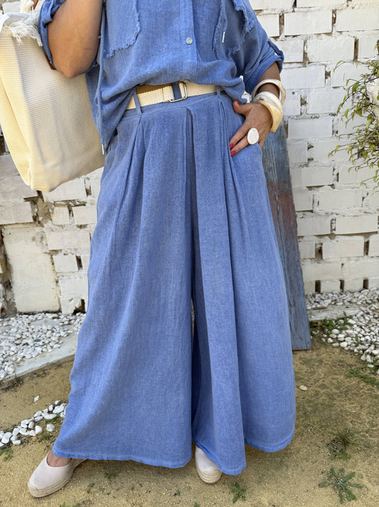 PANTALÓN ALGODÓN CINTURÓN