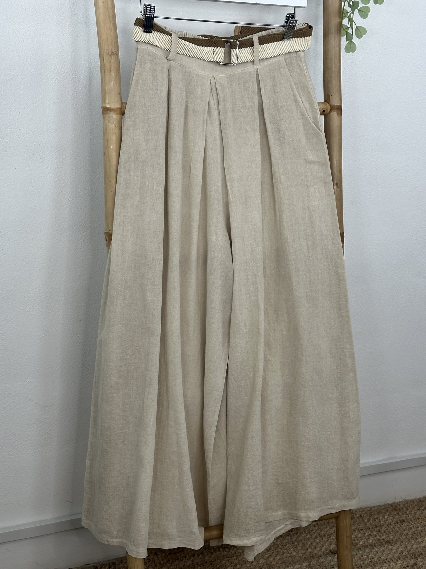 PANTALÓN ALGODÓN CINTURÓN