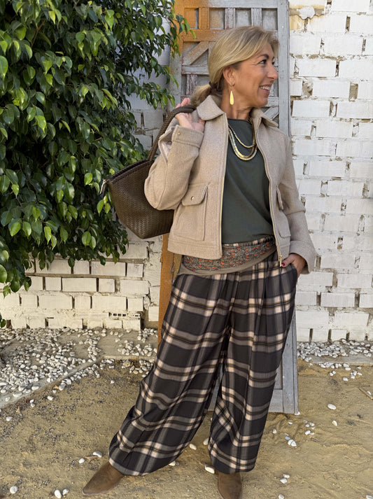 PANTALÓN BOMBACHO ESCOCÉS