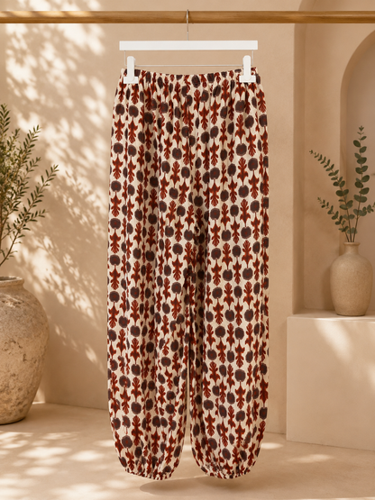 PANTALÓN BOMBACHO FLORES