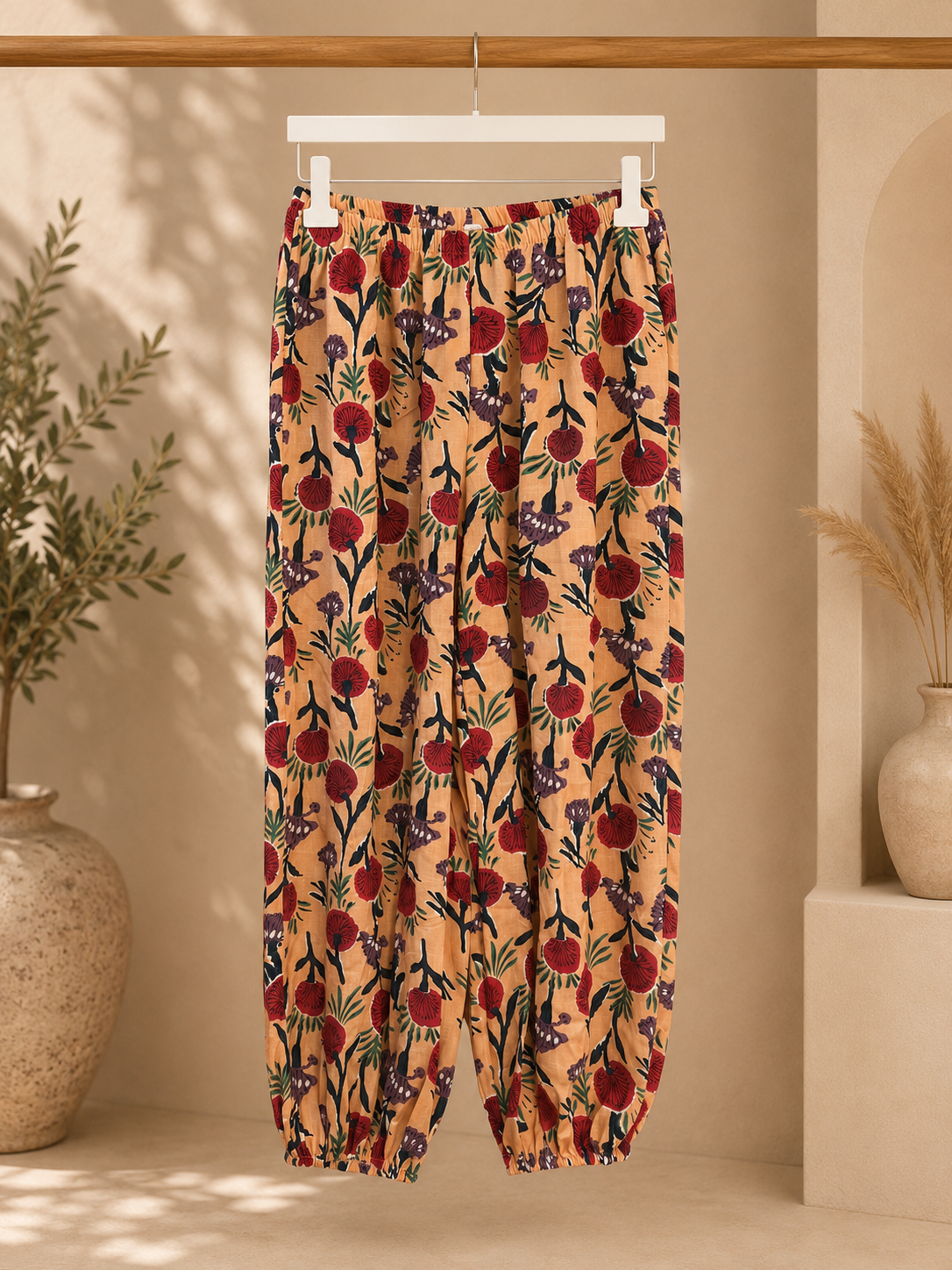PANTALÓN BOMBACHO FLORES