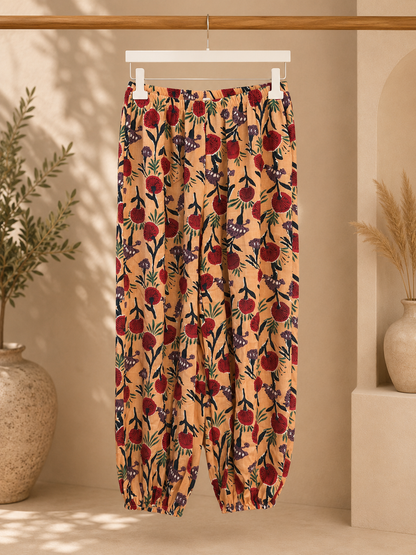 PANTALÓN BOMBACHO FLORES