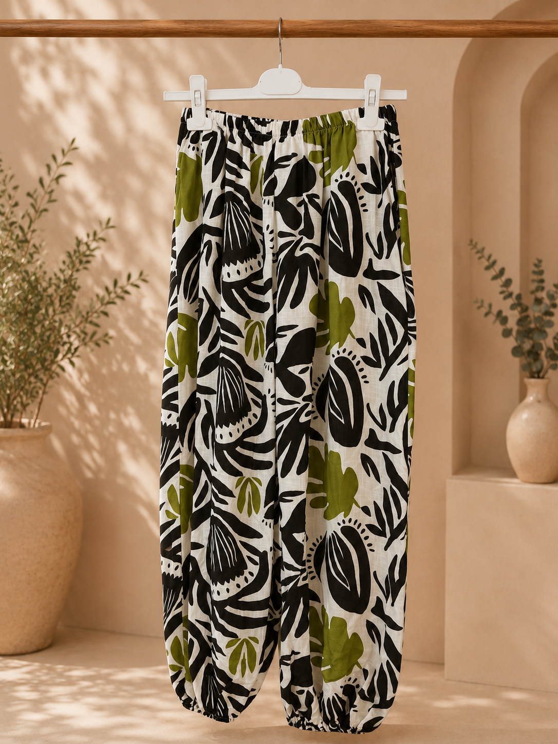 PANTALÓN BOMBACHO FLORES