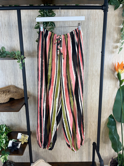 PANTALÓN BOMBACHO RAYAS