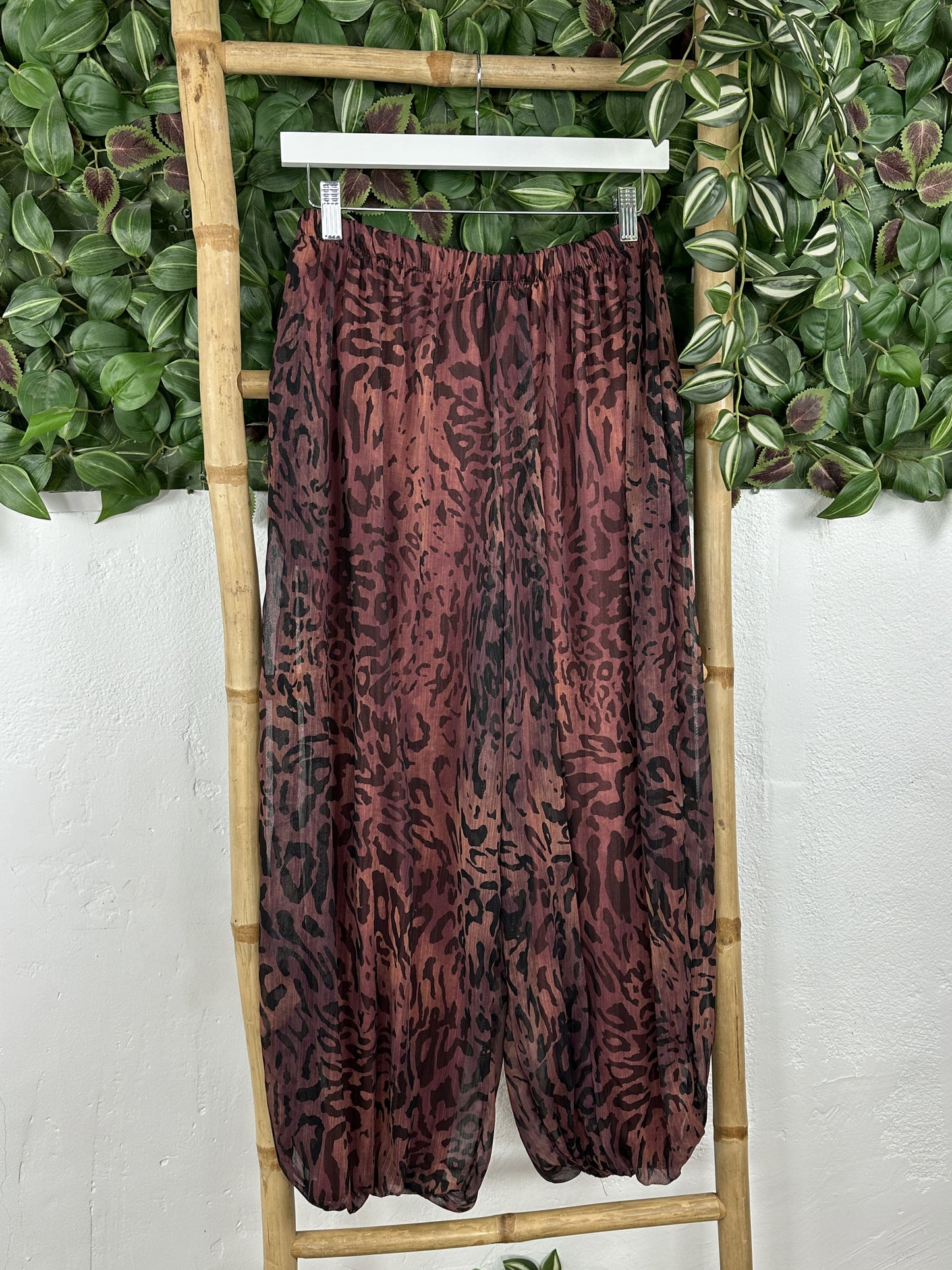 PANTALÓN BOMBACHO TRANSPARENCIA
