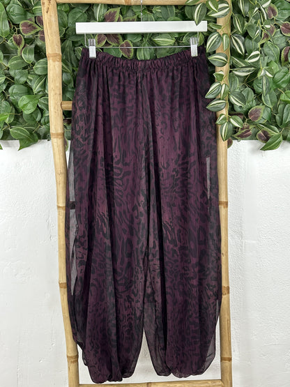 PANTALÓN BOMBACHO TRANSPARENCIA