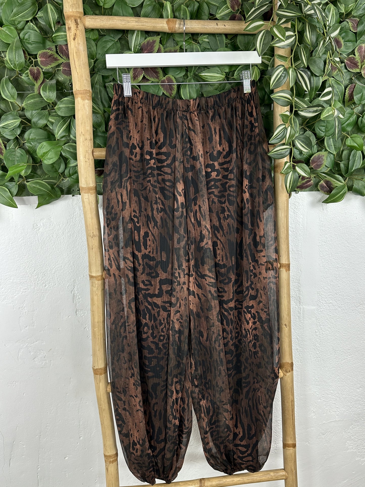 PANTALÓN BOMBACHO TRANSPARENCIA