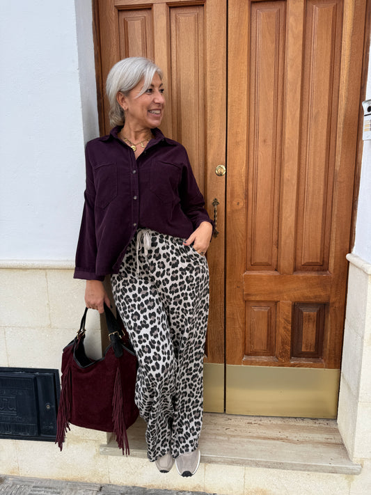 PANTALÓN CHÁNDAL LEOPARDO