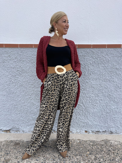 PANTALÓN LEOPARDO ALGODÓN