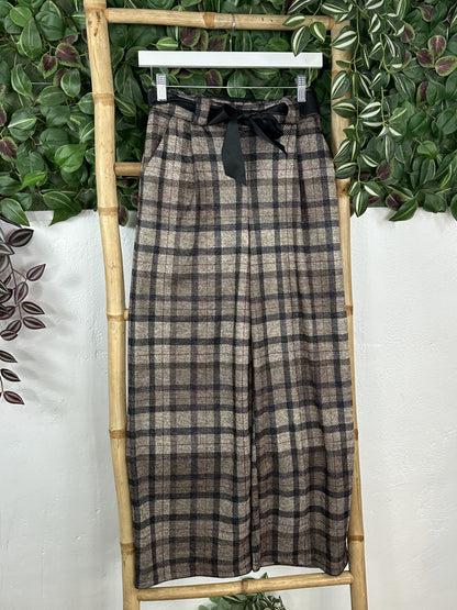 PANTALÓN RECTO CUADROS