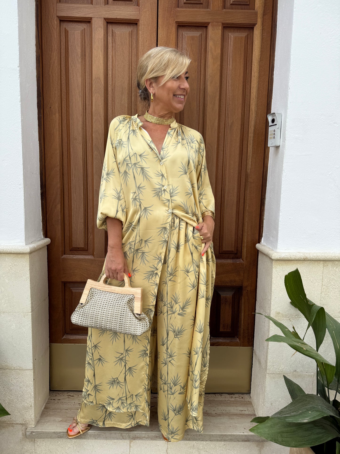 PANTALÓN SATINADO ESTAMPADO