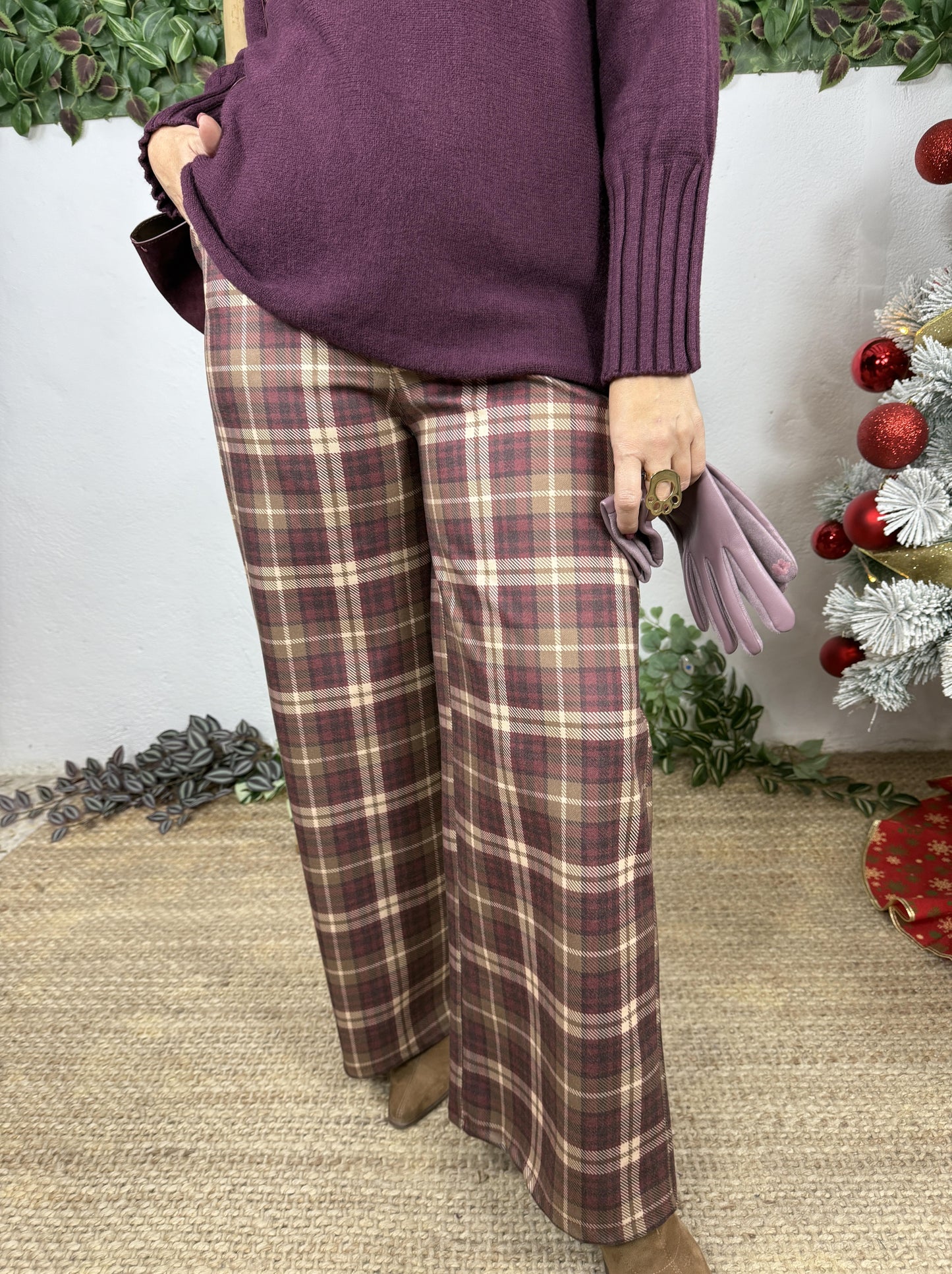 PANTALÓN SUAVE CUADROS