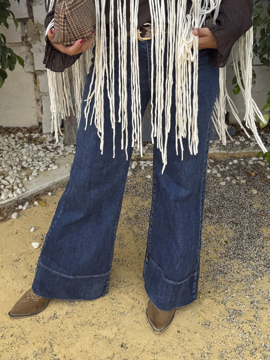 PANTALÓN VAQUERO BAJO ANCHO