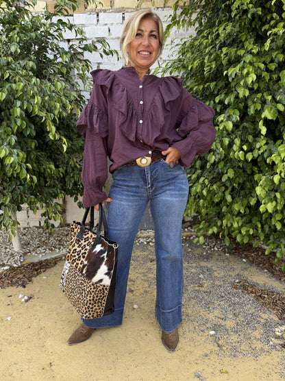 PANTALÓN VAQUERO BAJO ANCHO