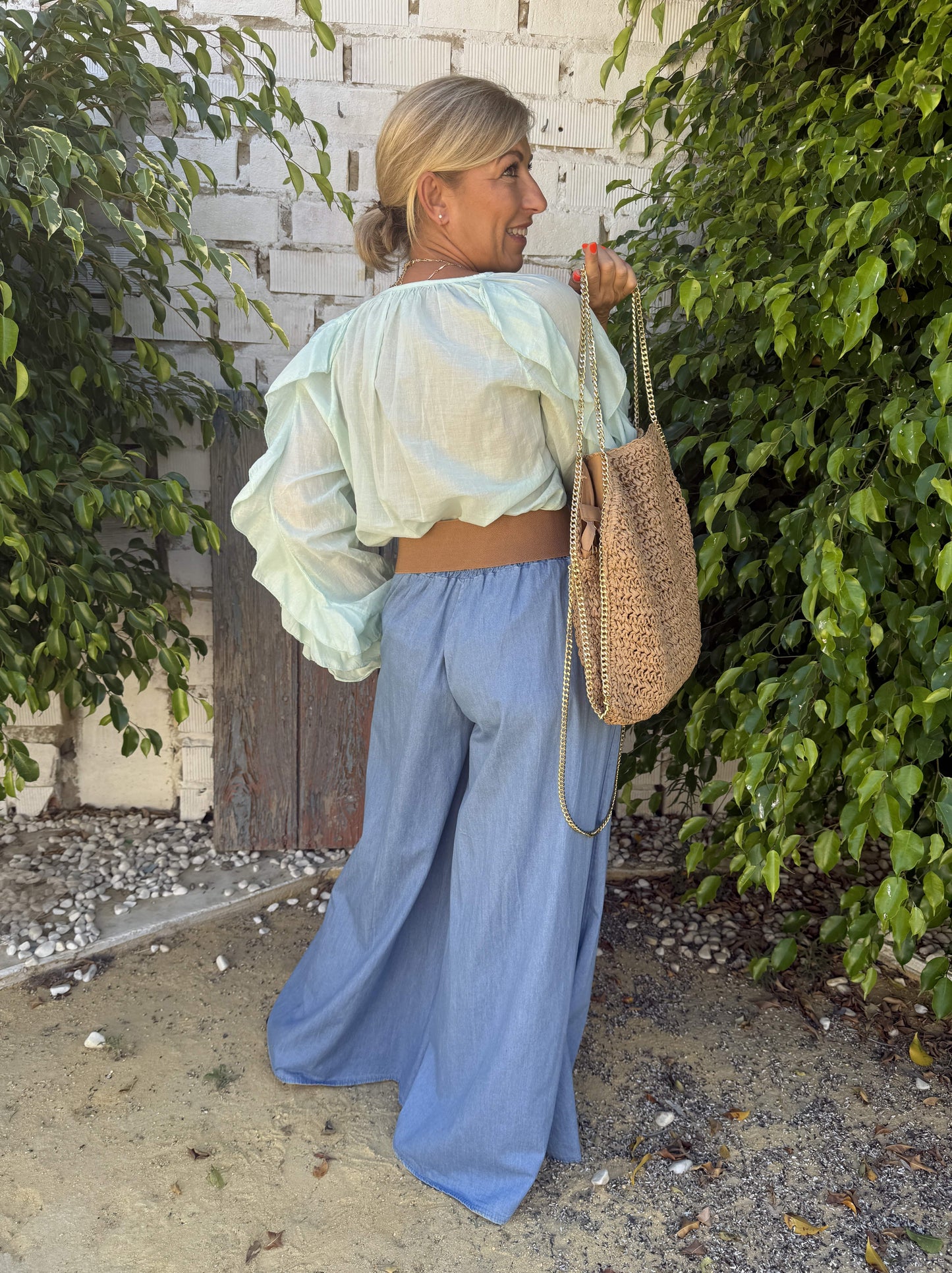 PANTALÓN VAQUERO GOMA ELÁSTICA