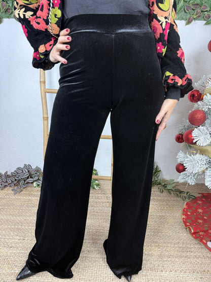 CALÇAS DE BRAÇADEIRA DE VELUDO