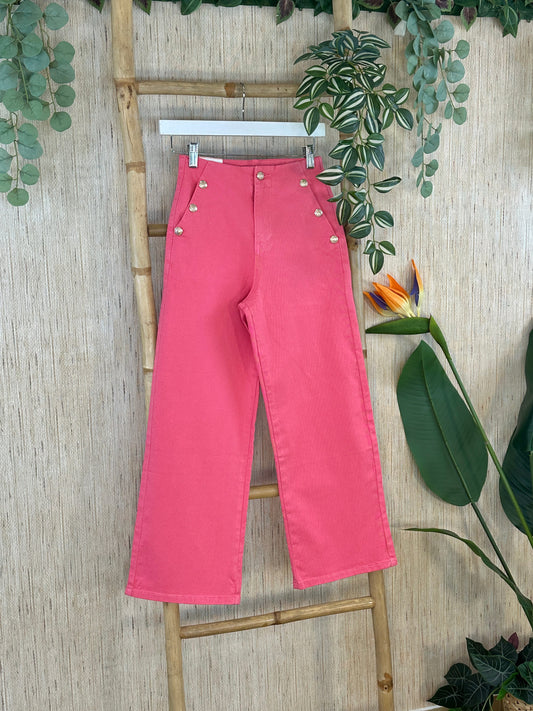 PANTALÓN WIDE LEG BOTONES
