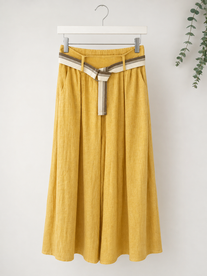 PANTALÓN ALGODÓN CINTURÓN