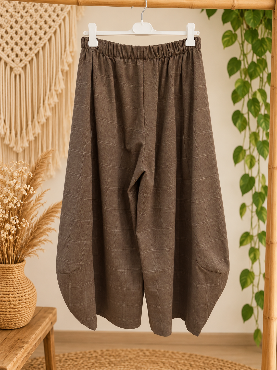 PANTALÓN BOMBACHO CUADROS