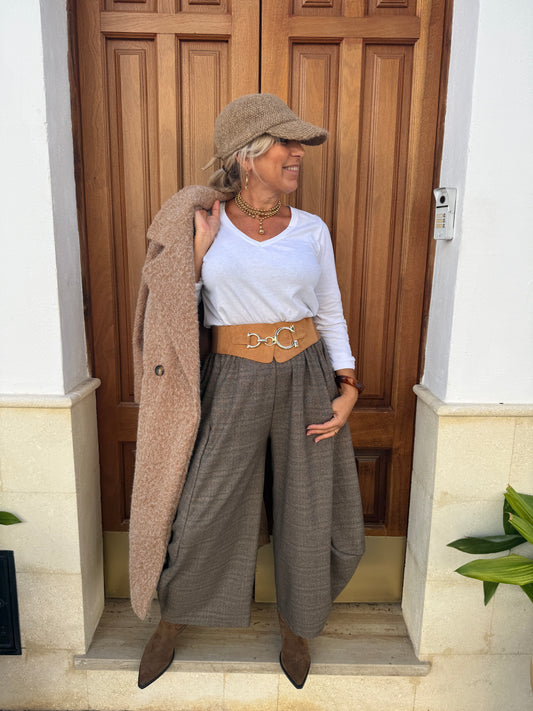 PANTALÓN BOMBACHO CUADROS