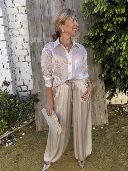 PANTALÓN BOMBACHO SATINADO