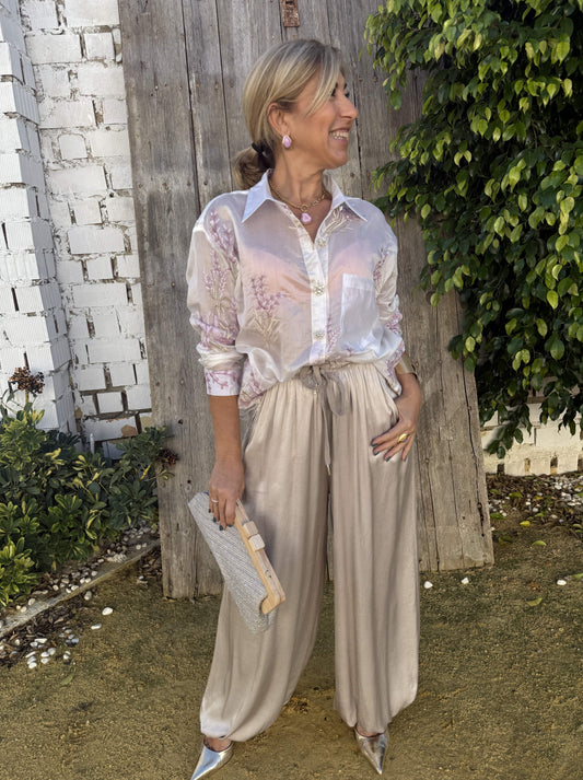 PANTALÓN BOMBACHO SATINADO