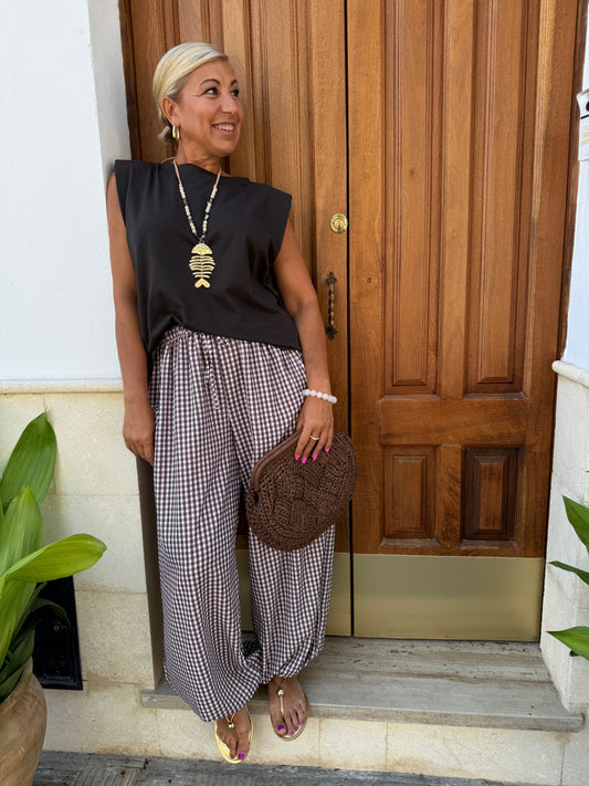 PANTALÓN BOMBACHO VICHY