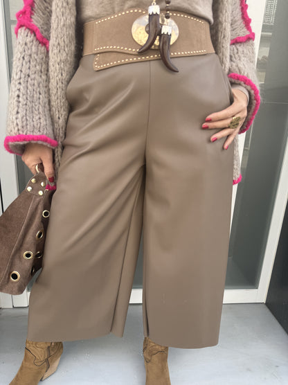 PANTALÓN CULOTTE POLIPIEL