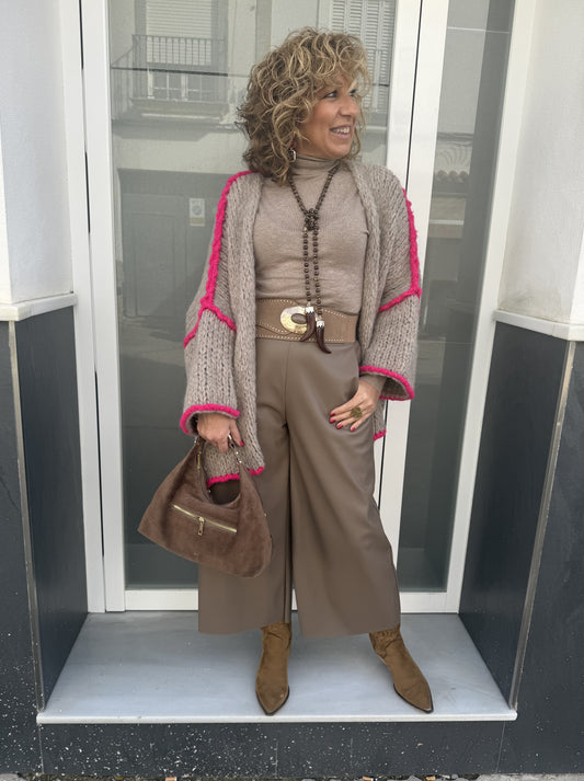 PANTALÓN CULOTTE POLIPIEL