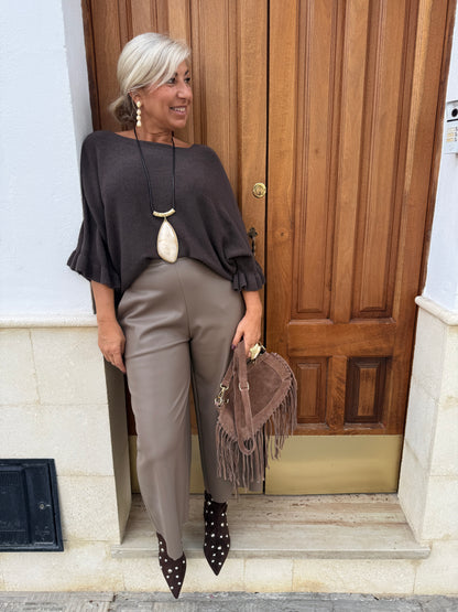 PANTALÓN CULOTTE POLIPIEL