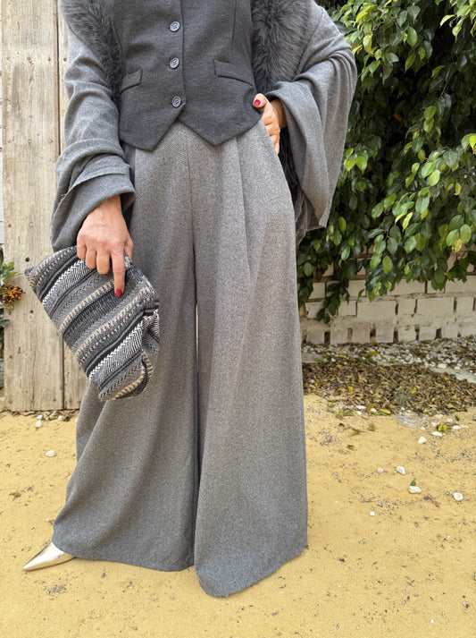 PANTALÓN PALAZZO ESPIGA