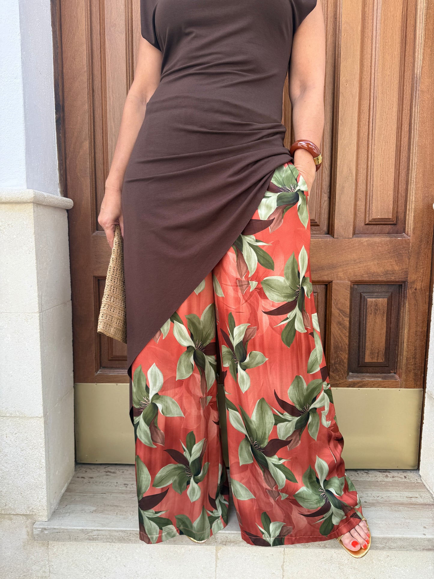 PANTALÓN SATINADO ESTAMPADO