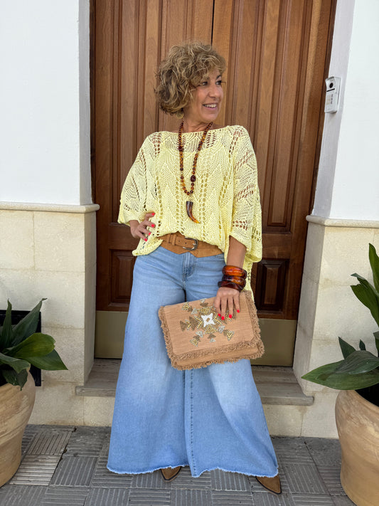 PANTALÓN VAQUERO HIPPIE