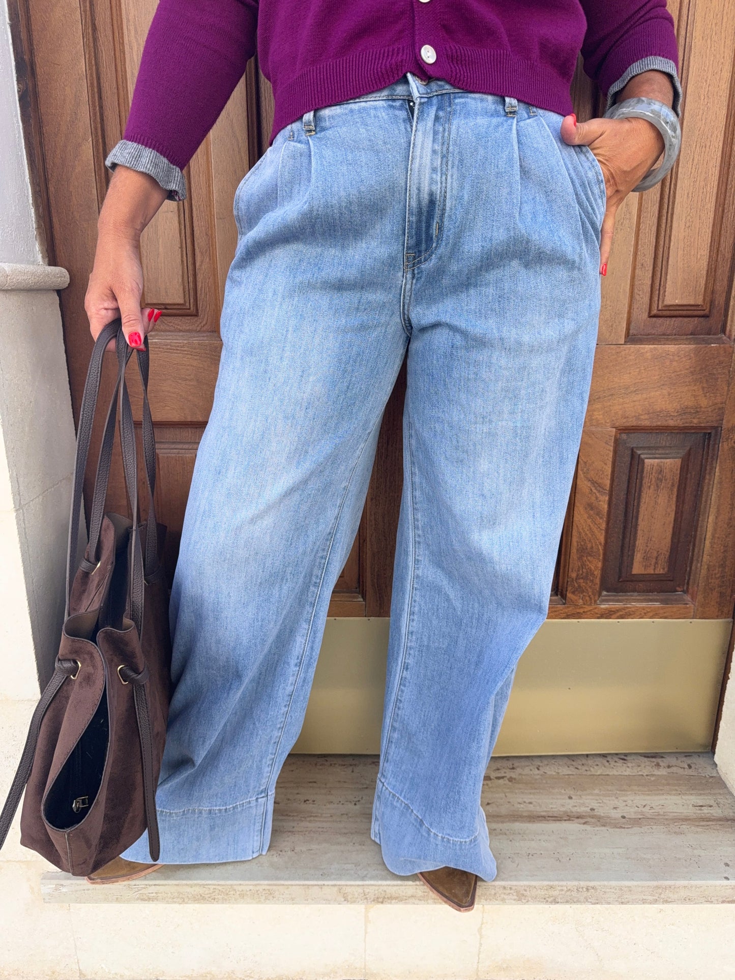 PANTALÓN VAQUERO PINZAS