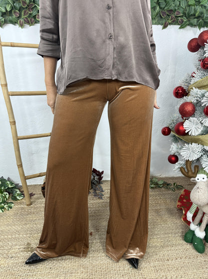 CALÇAS DE BRAÇADEIRA DE VELUDO