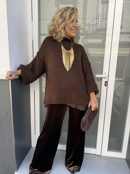 CALÇAS DE BRAÇADEIRA DE VELUDO