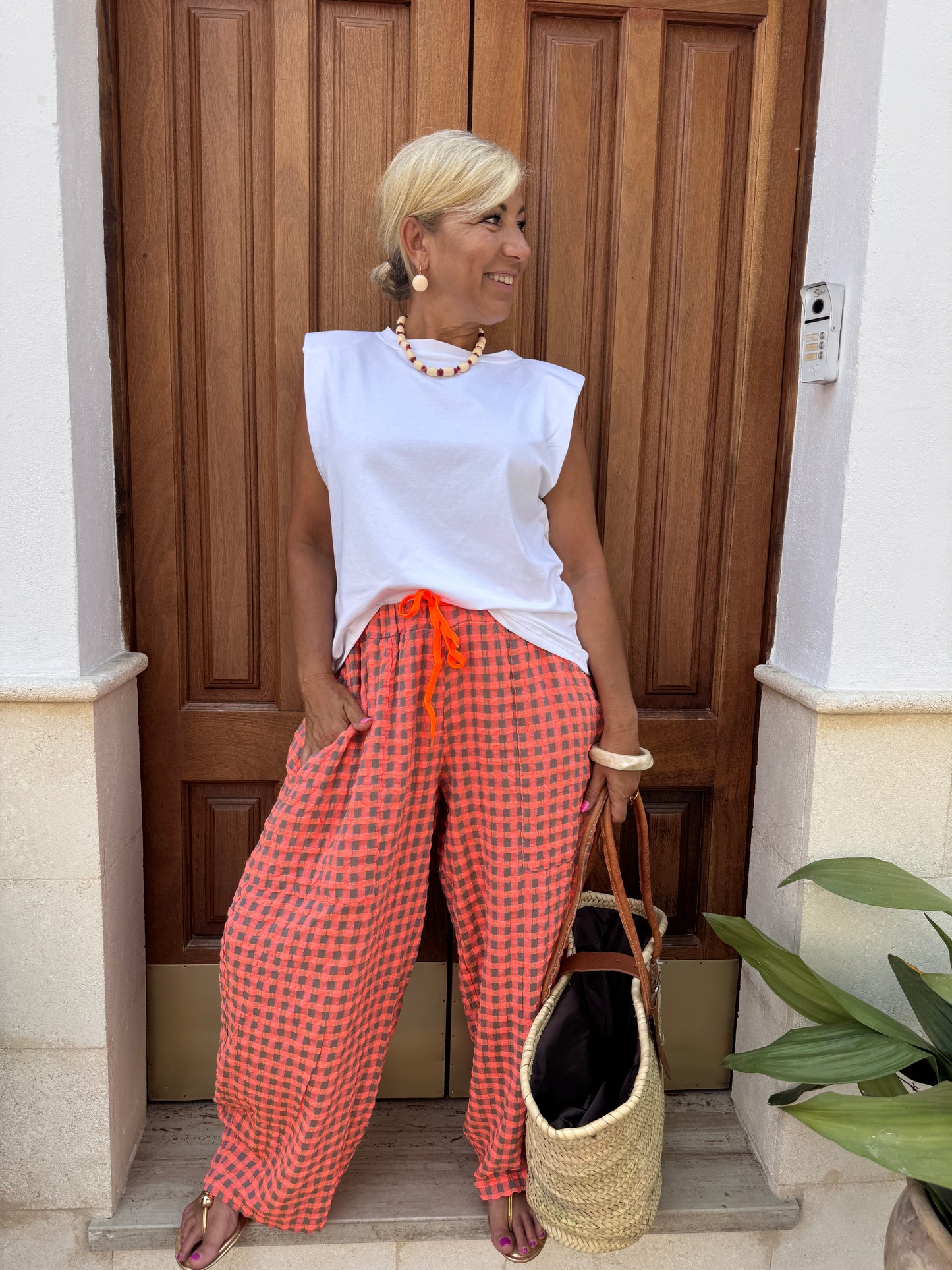 PANTALÓN VICHY FLÚOR