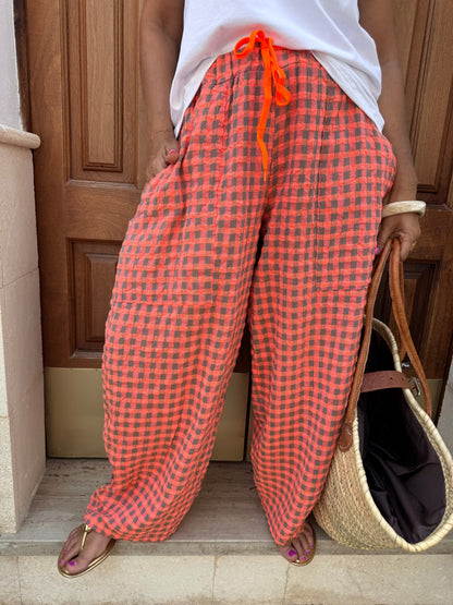 PANTALÓN VICHY FLÚOR