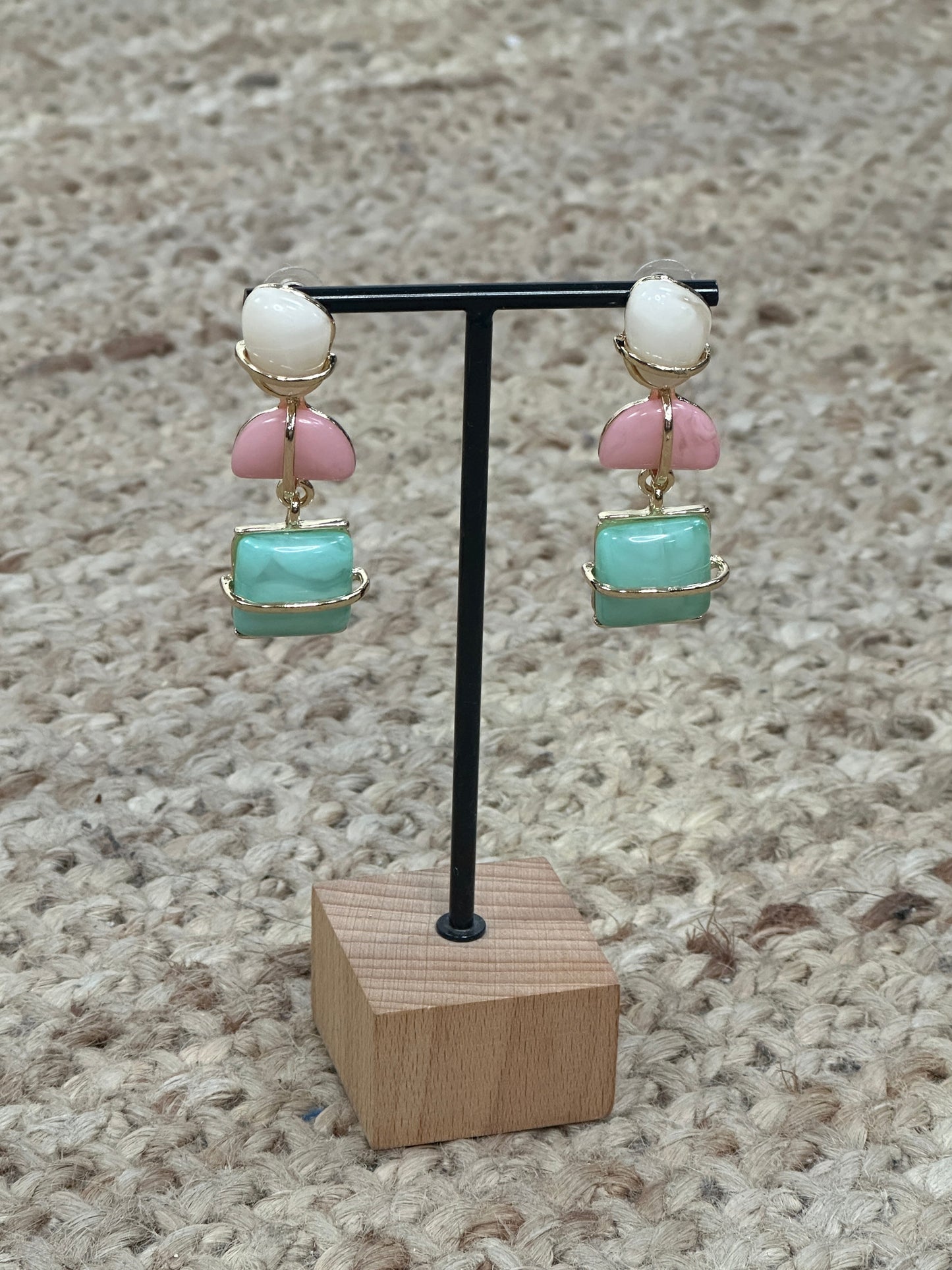 PENDIENTE LARGO ENGARZADO