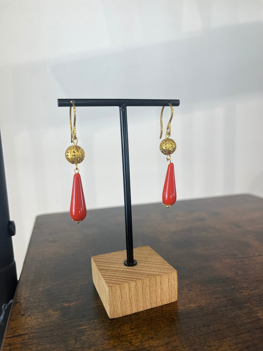 PENDIENTE BOLA CALADA