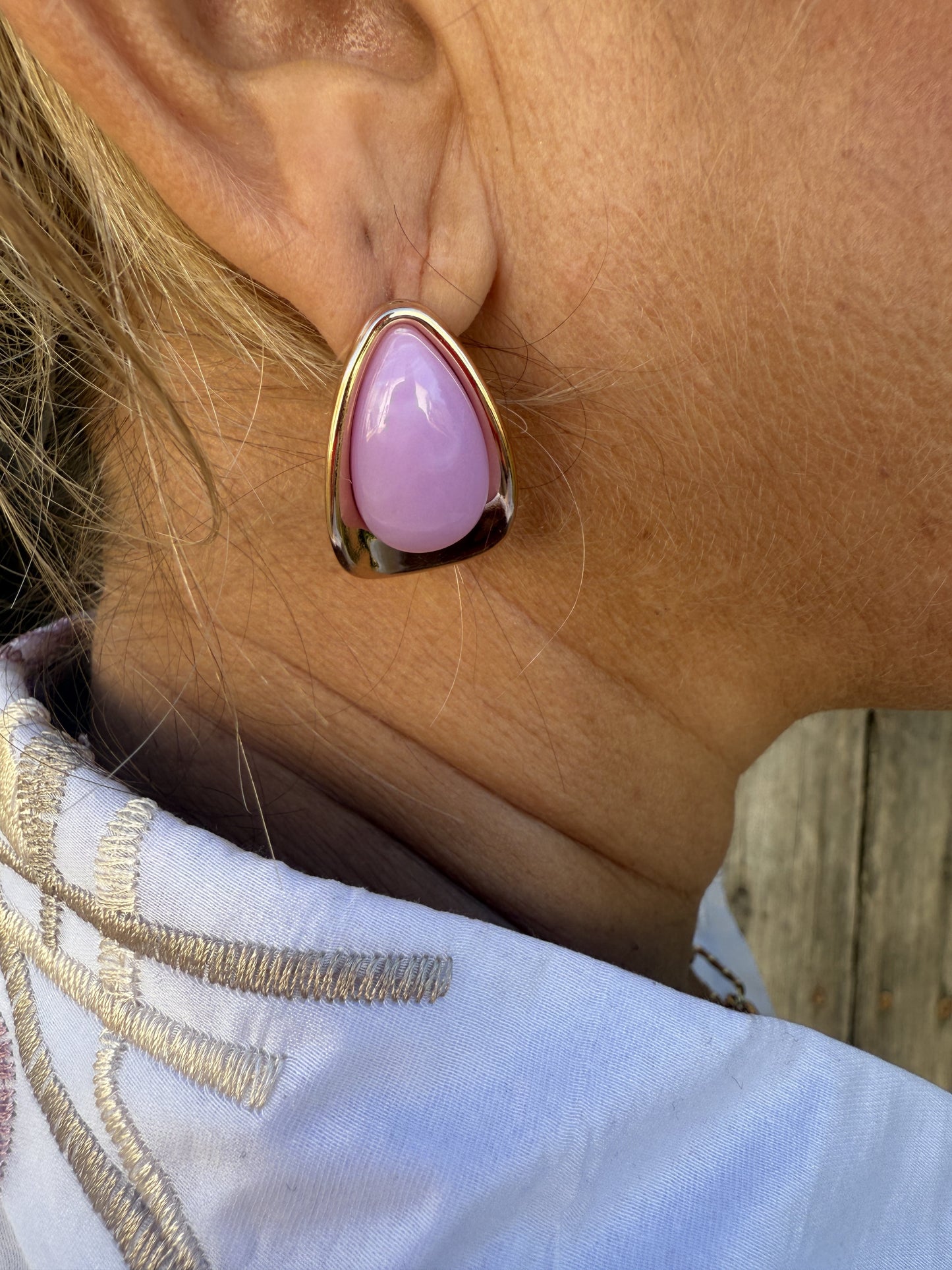 PENDIENTE LÁGRIMA PIEDRA