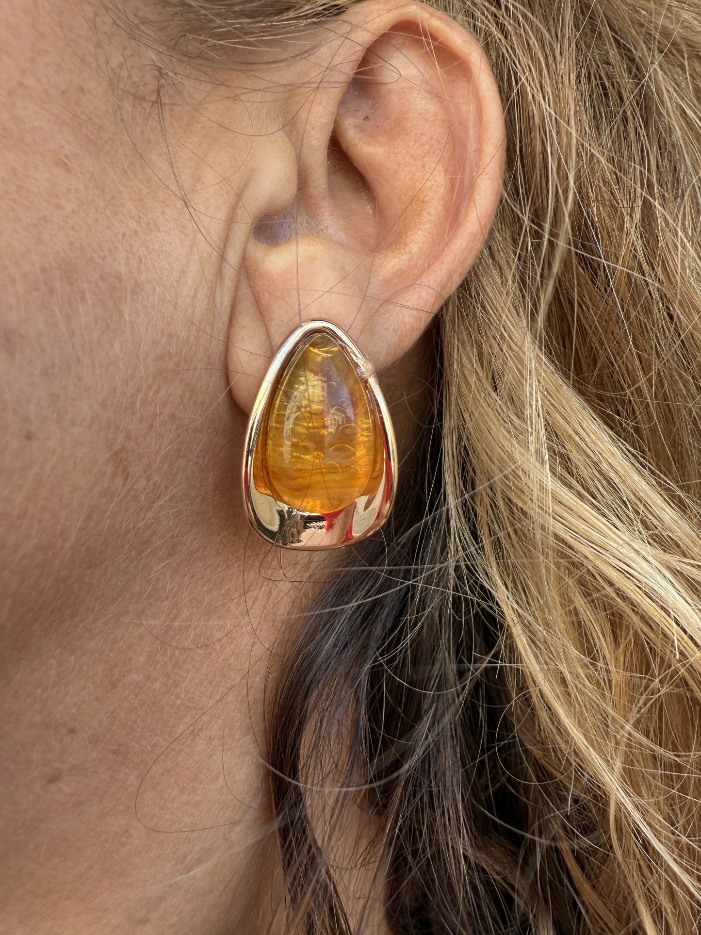 PENDIENTE LÁGRIMA PIEDRA